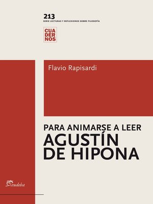 cover image of Para animarse a leer Agustín de Hipona